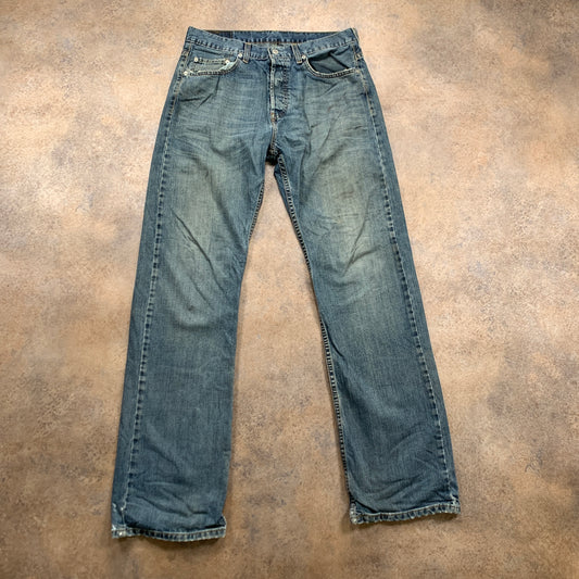 Vintage LEVI'S 758 Jeans W30 L34 Mens Relaxed Fit Straight Blue 90s