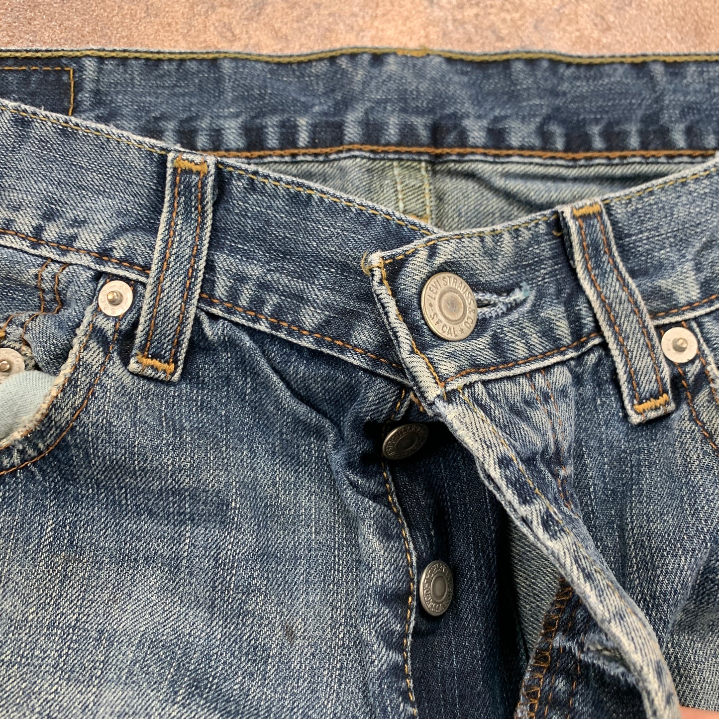 Vintage LEVI'S 758 Jeans W30 L34 Mens Relaxed Fit Straight Blue 90s