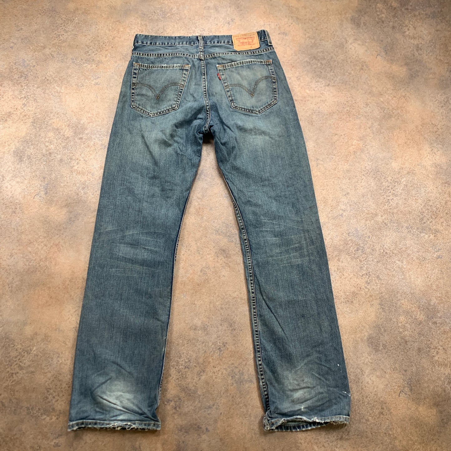 Vintage LEVI'S 758 Jeans W30 L34 Mens Relaxed Fit Straight Blue 90s