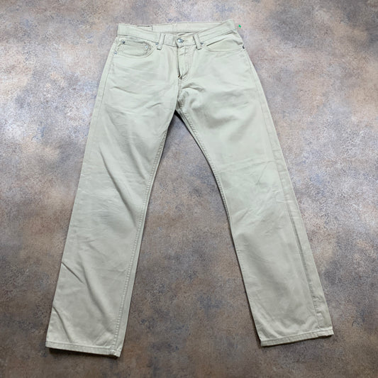 LEVI'S 514 Jeans W31 L32 Mens Regular Fit Straight Beige