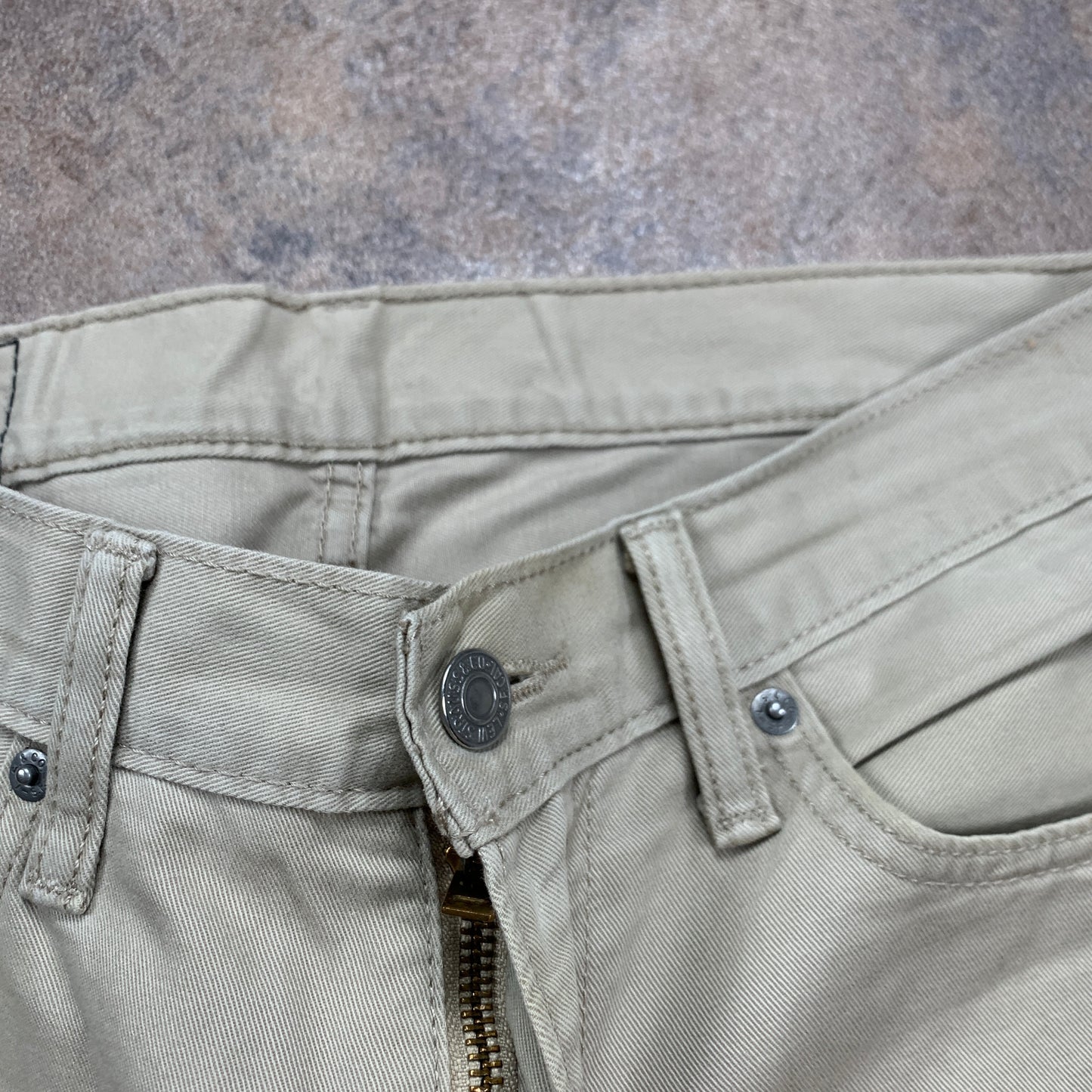 LEVI'S 514 Jeans W31 L32 Mens Regular Fit Straight Beige