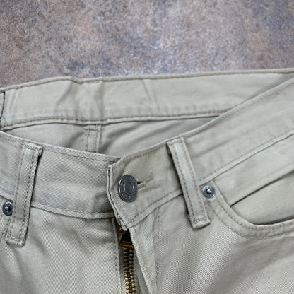 LEVI'S 514 Jeans W31 L32 Mens Regular Fit Straight Beige
