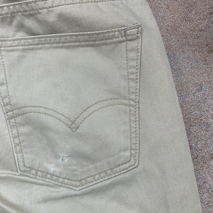 LEVI'S 514 Jeans W31 L32 Mens Regular Fit Straight Beige