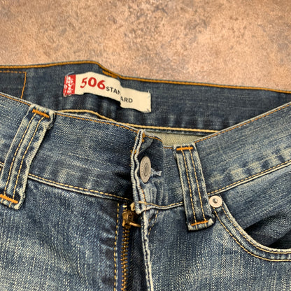 Vintage LEVI'S 506 Jeans W30 L32 Mens Regular Fit Straight Blue