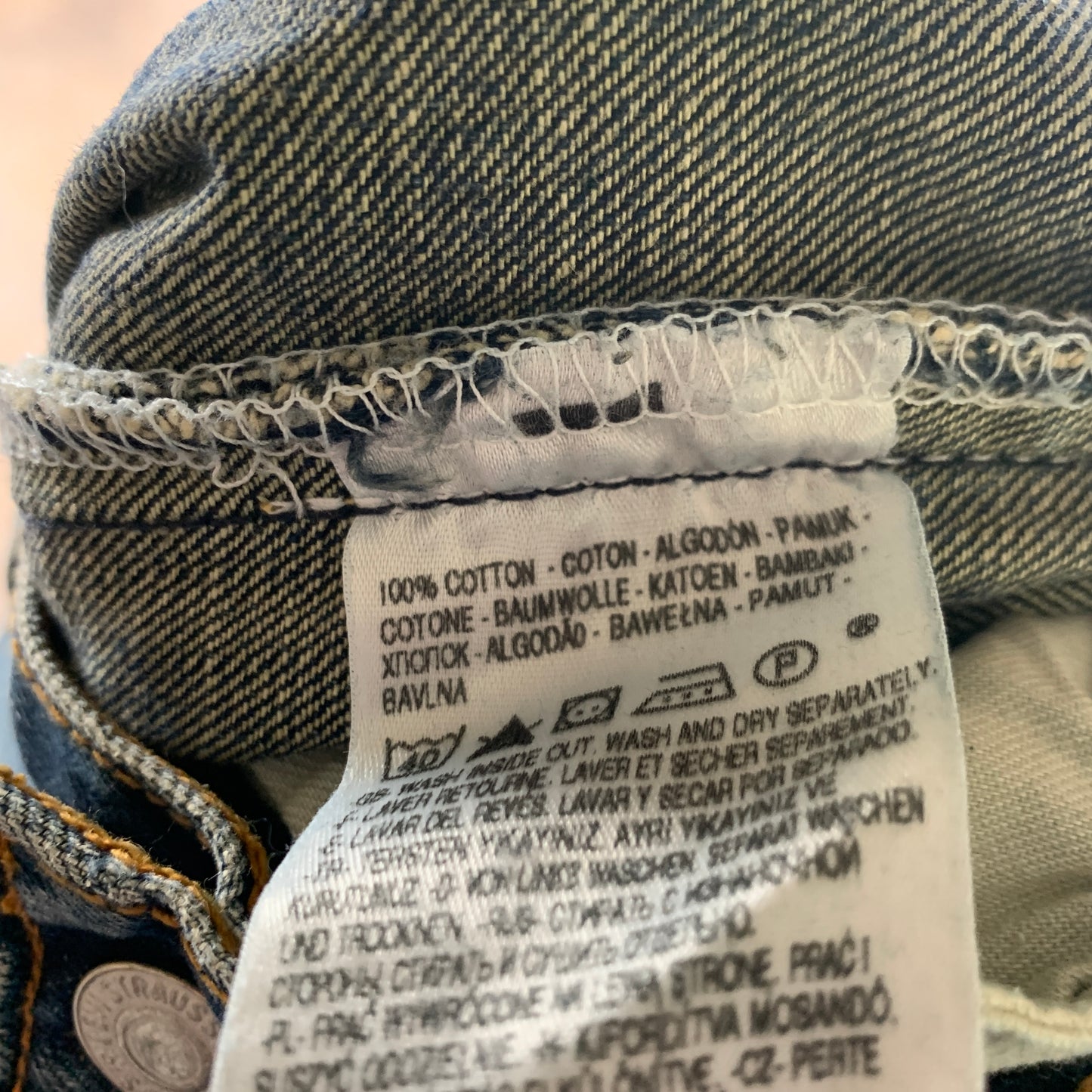 Vintage LEVI'S 506 Jeans W30 L32 Mens Regular Fit Straight Blue