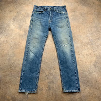LEVI'S 505 Jeans W34 L31 Mens Regular Fit Straight Blue
