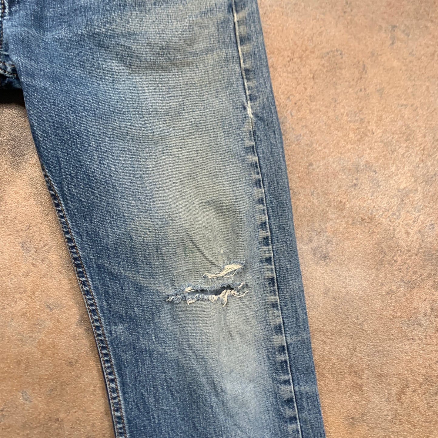 LEVI'S 505 Jeans W34 L31 Mens Regular Fit Straight Blue