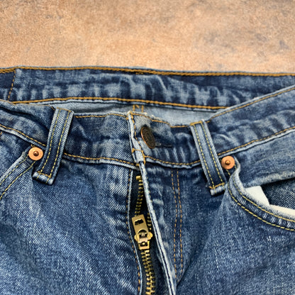 LEVI'S 505 Jeans W34 L31 Mens Regular Fit Straight Blue