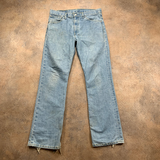 Vintage LEVI'S 507 Jeans W34 L32 Mens Bootcut Fit Blue