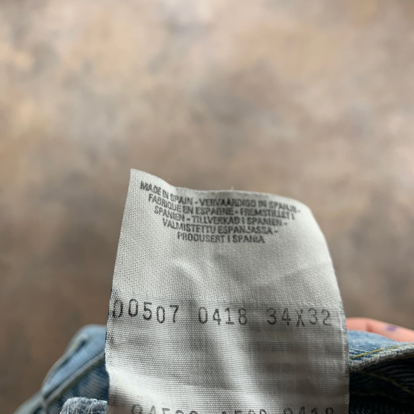 Vintage LEVI'S 507 Jeans W34 L32 Mens Bootcut Fit Blue