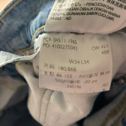 LEVI'S 511 Jeans W34 L33 Mens Slim Fit Blue